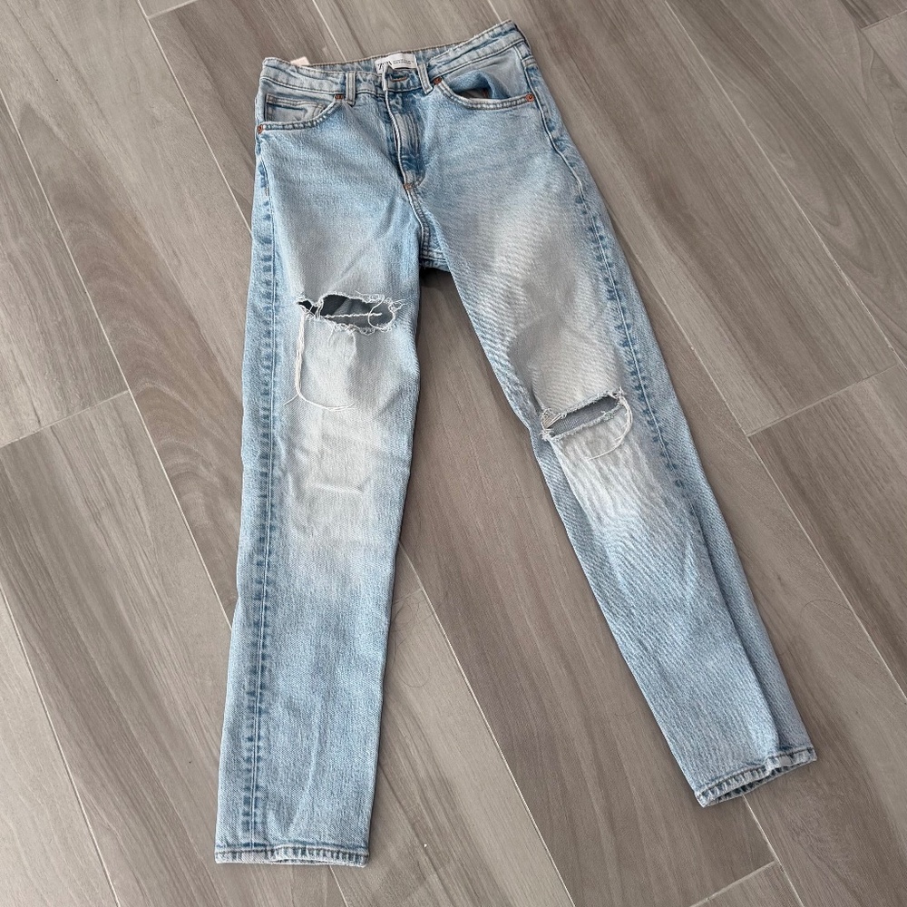 Zara ripped jeans